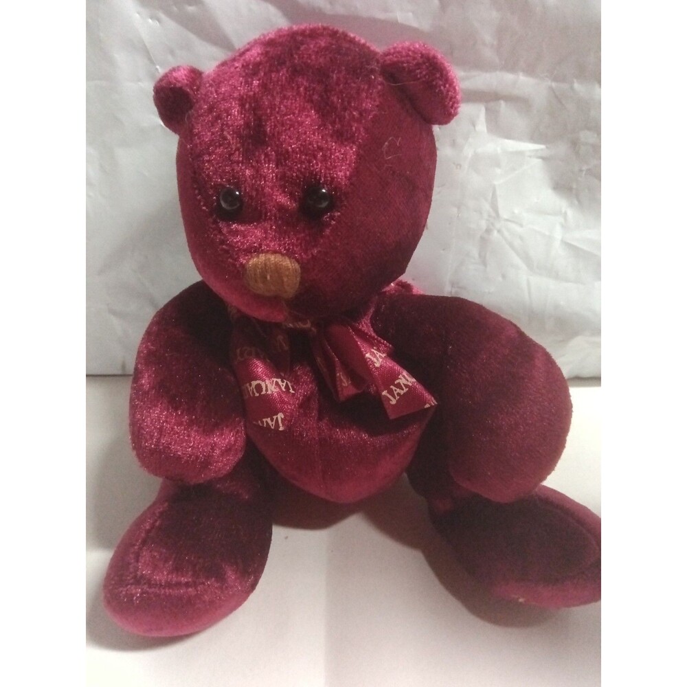 Ganz Birthstone Bear January Birthday Garnet Red Plush 5 Inch